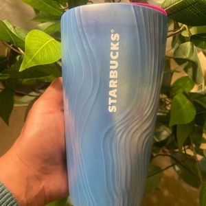 💙STARBUCKS CERAMIC TUMBLER WITH LID